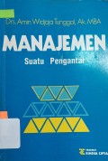 Manajemen : suatu pengantar